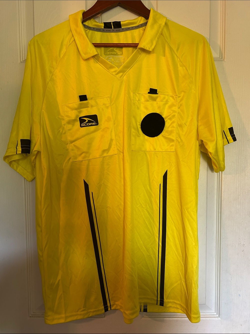 Score Men’s Yellow Referee Jersey with Contrast Accents